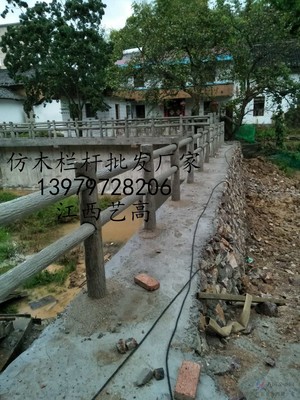 新農(nóng)村建設(shè)中的高效選擇 仿木護(hù)欄與弱電工程在河道堤壩池塘水庫(kù)施工效果圖解析